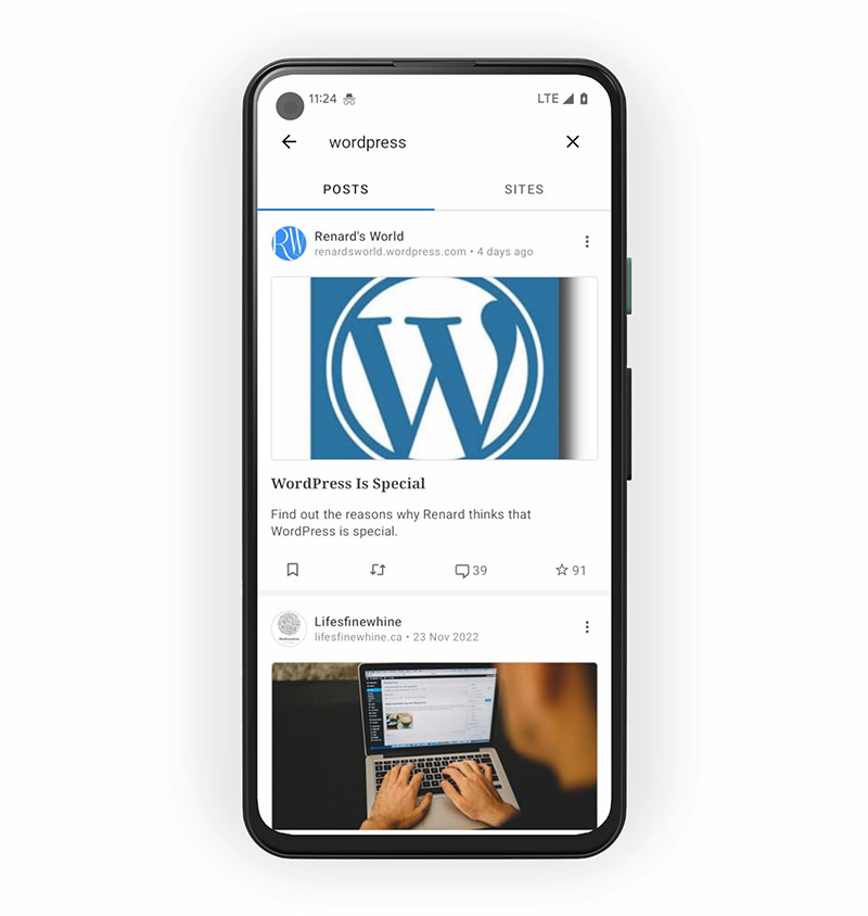 L’application mobile « WordPress »