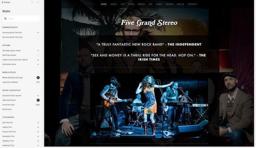 Personnaliser un site avec Squarespace