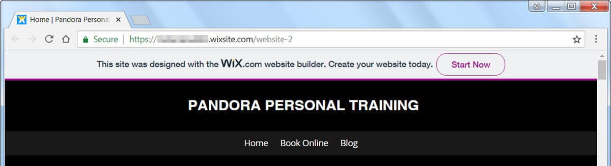Le forfait gratuit de Wix