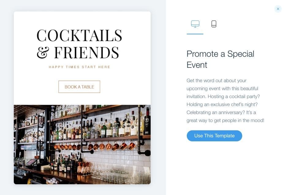 Créer des campagnes d'email marketing avec Wix