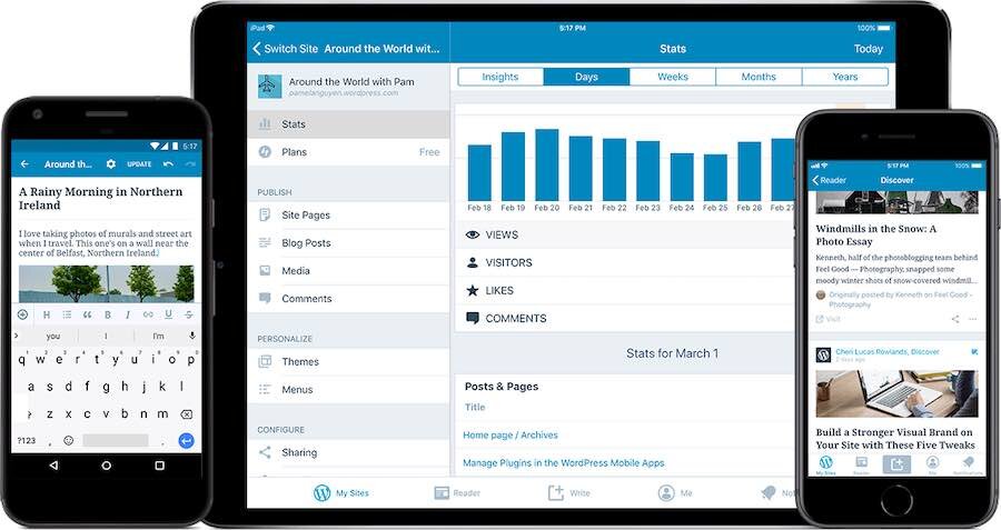 L’application mobile « WordPress »