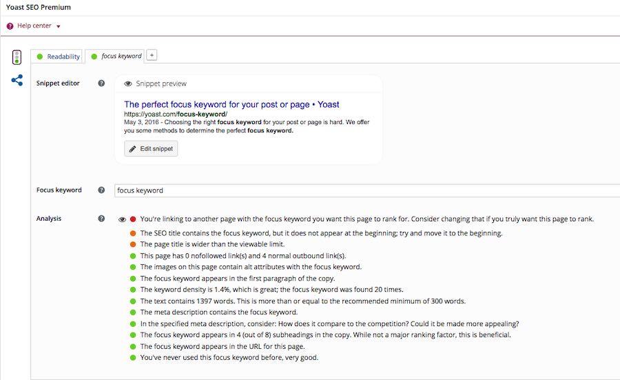 Le plugin Yoast