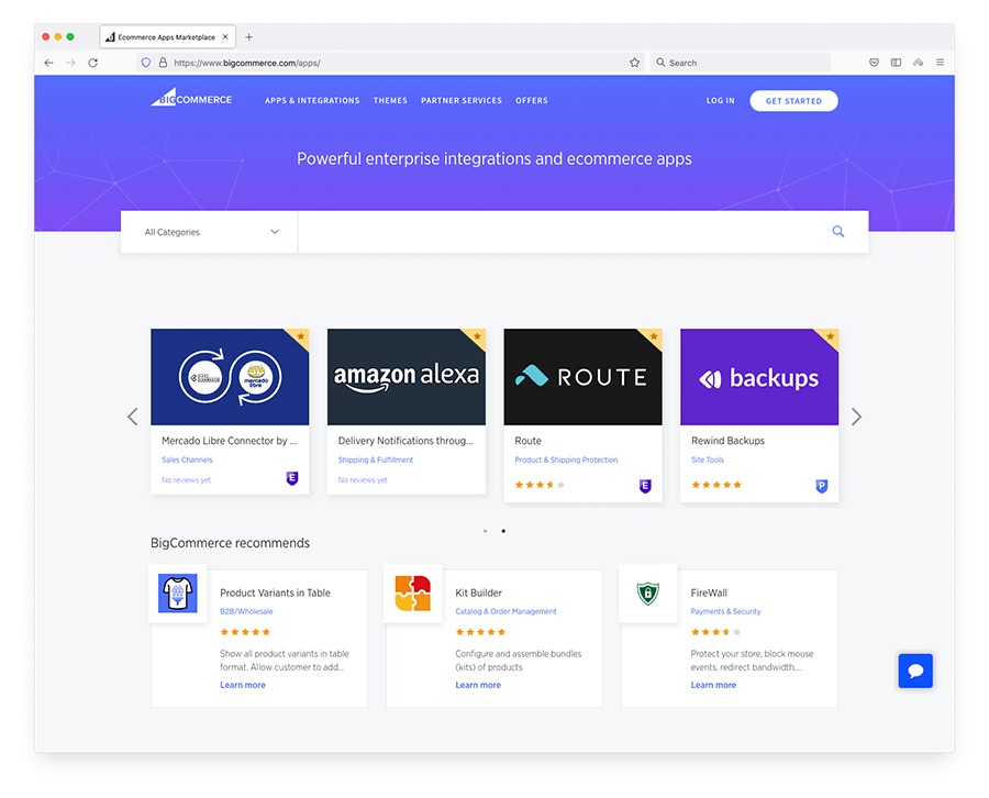 La boutique d’applications de BigCommerce