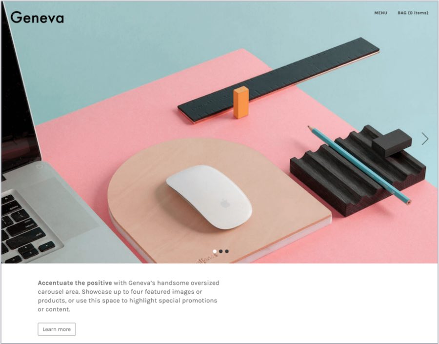 Exemple d'un thème BigCommerce payant