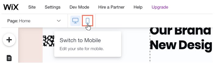 Quand vous faites un site Wix, il faut créer deux designs différents : un pour les écrans d'ordinateur, l'autre pour les écrans mobiles.