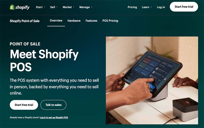 Le Point de vente de Shopify