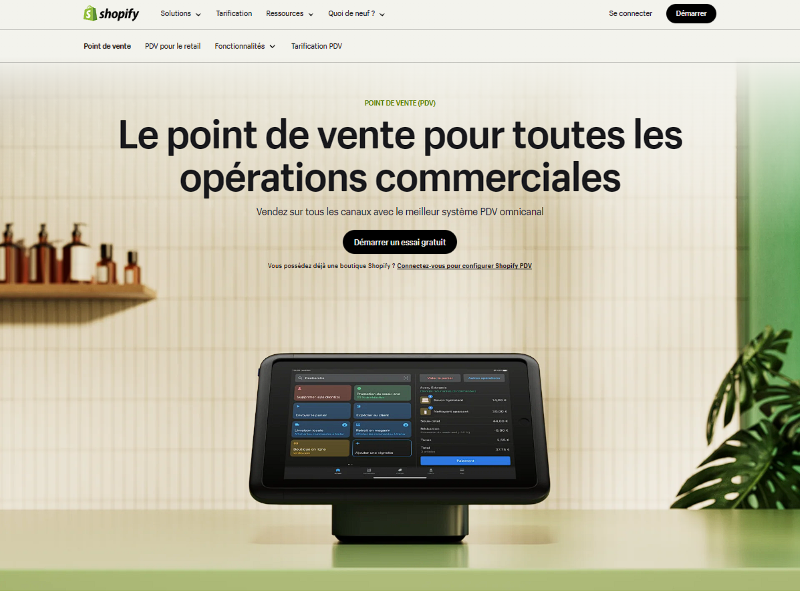 Le Point de vente de Shopify