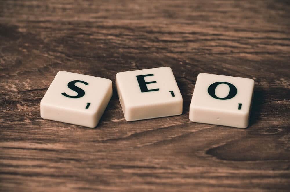 Free SEO resources (image of scrabble tiles spelling the word SEO)