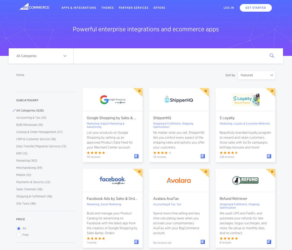 Bigcommerce’s app store