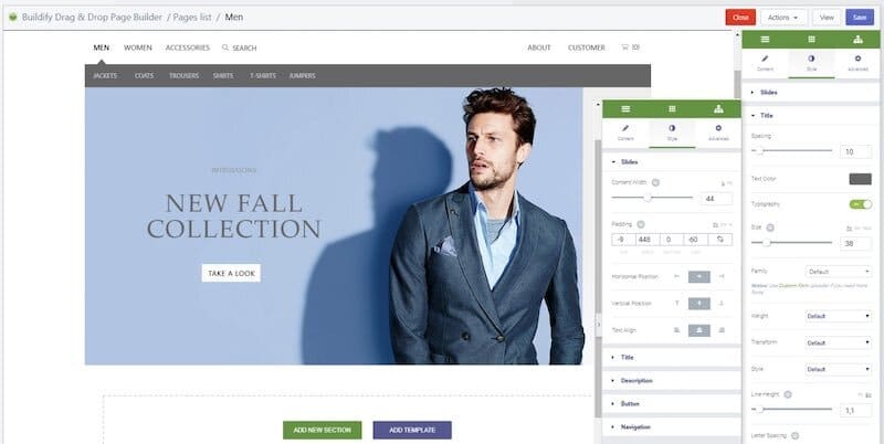 Buildify app for Shopify