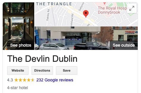 Star ratings in Google