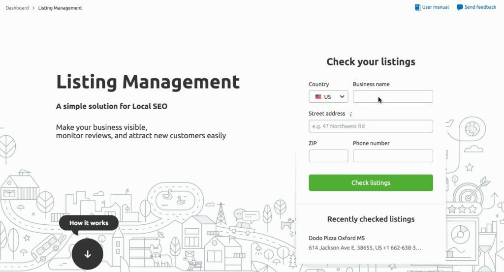 The Semrush 'Local SEO' add-on