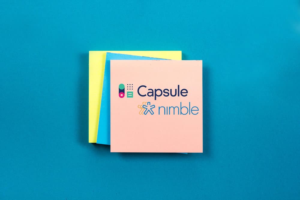 Capsule vs Nimble (the two company logos side by side)