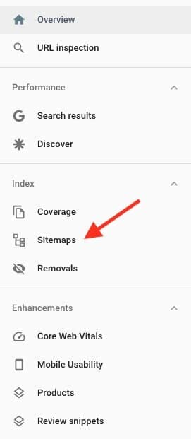 Adding a sitemap in Google Search Console.