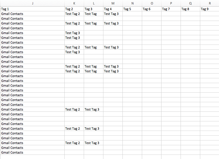 In Nimble, tags are very easy to use - but the way that tags are exported in Nimble is messy, and means that manipulating or segmenting your data outside of the platform will be difficult.