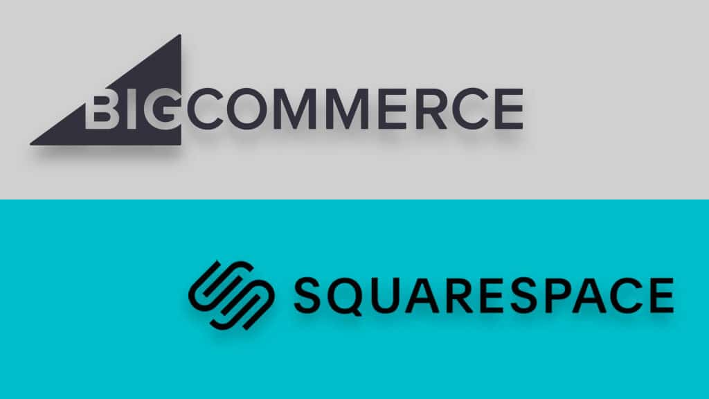BigCommerce vs Squarespace (the two logos side by side)