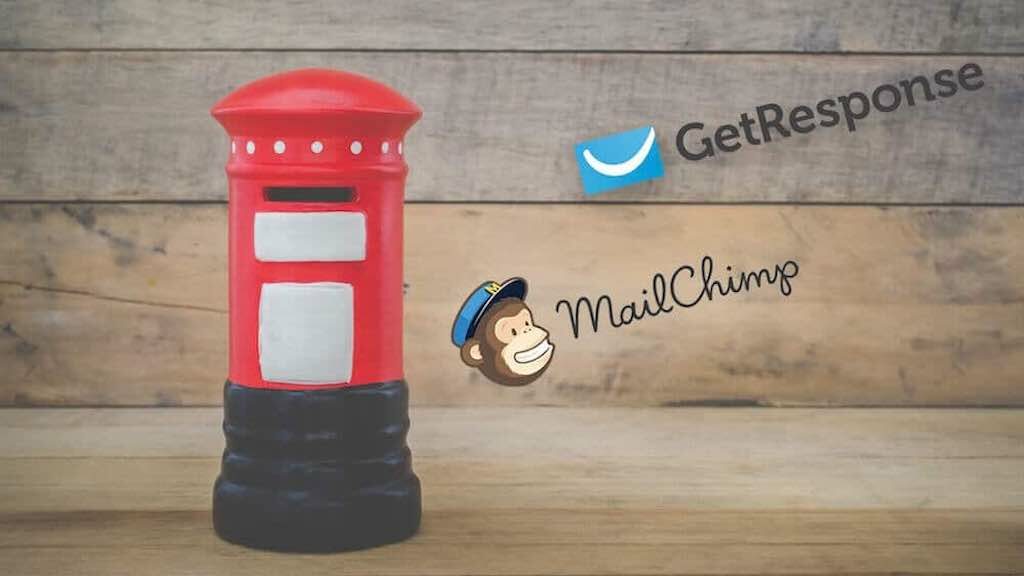 Getresponse vs Mailchimp (the two logos side by side)
