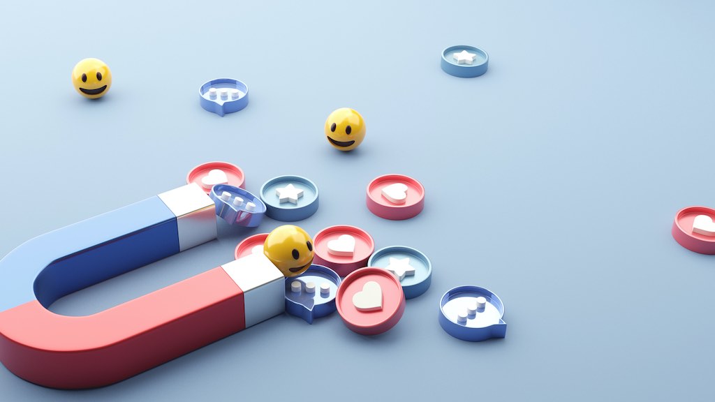 Image of a magnet. Inbound marketing is all about 'pulling' rather than 'pushing' people towards your business.