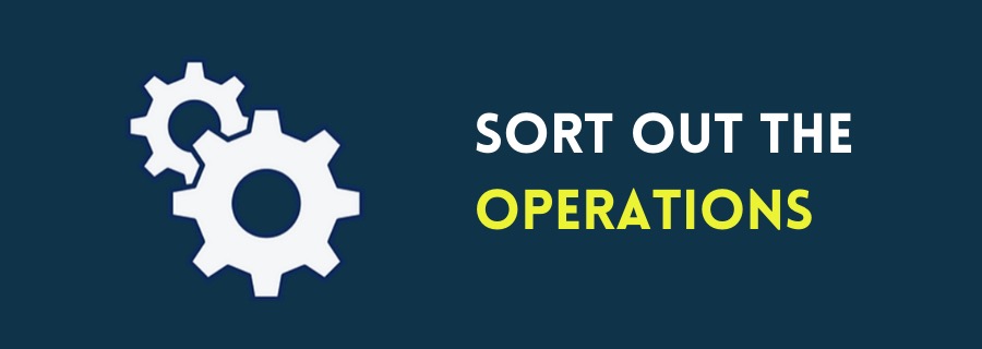 Sort out the operations (image of a cog)