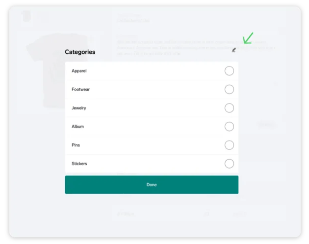 Managing product categories