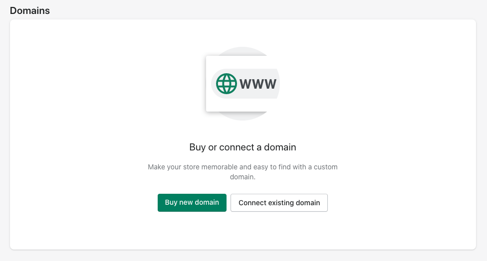 Connecting your domain in Shopify