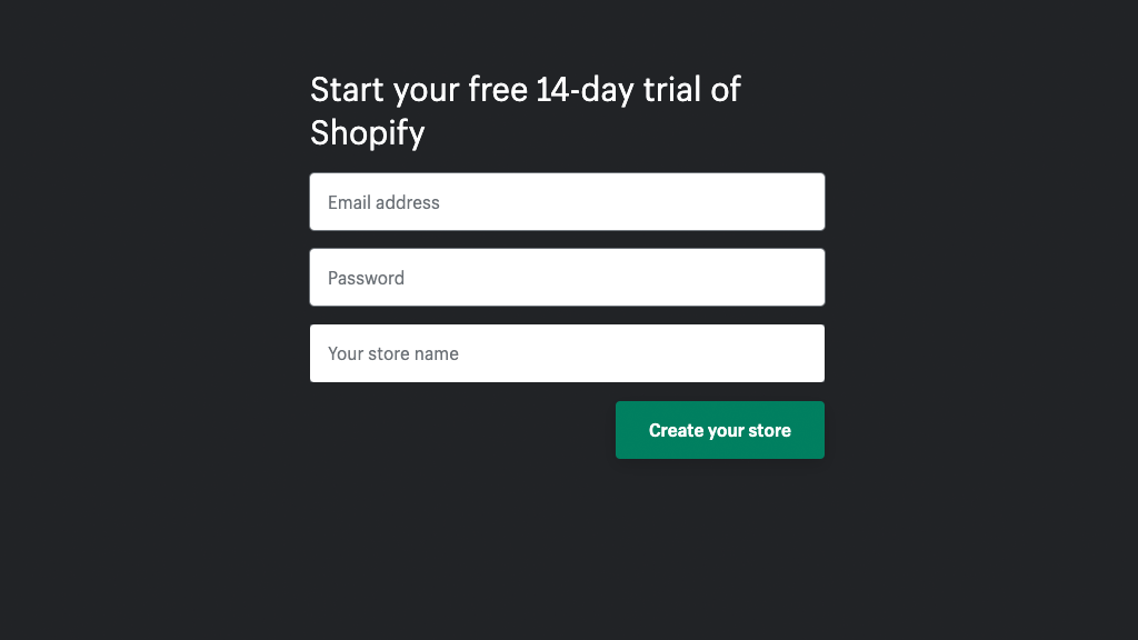 Choosing your store name in Shopify