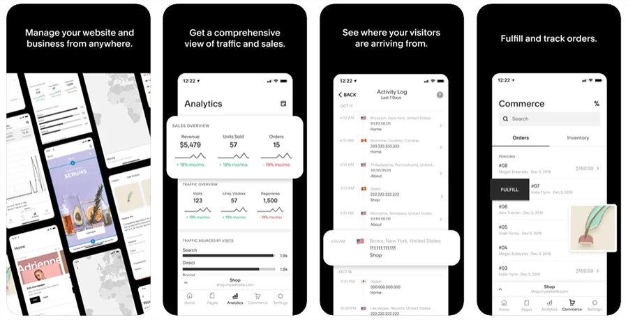Squarespace mobile app