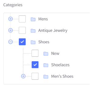 Assigning product categories in BigCommerce