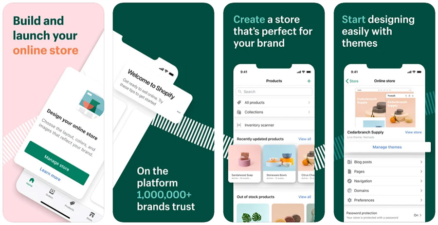 Shopify’s mobile app (iOS)