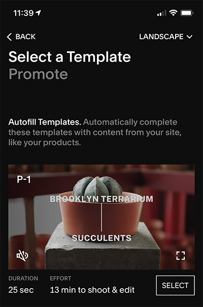 Squarespace's new video making app, 'Video Studio'