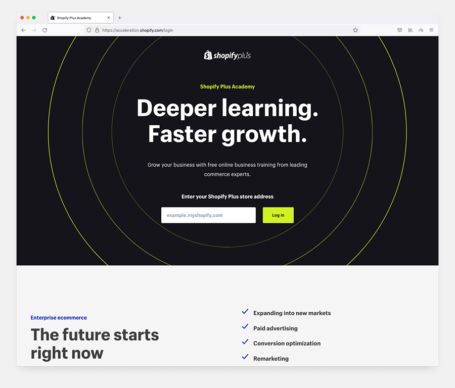 The Shopify Plus Academy resource