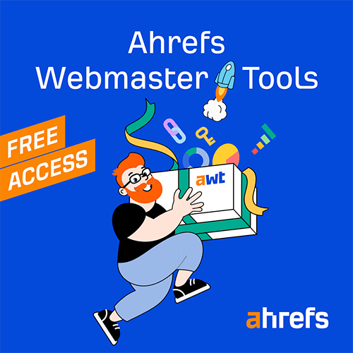 Advertisement for Ahrefs