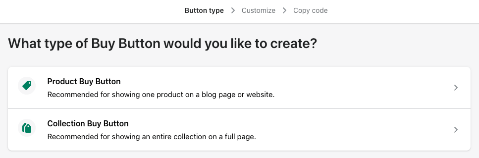 Creating a Shopify 'Buy Button'