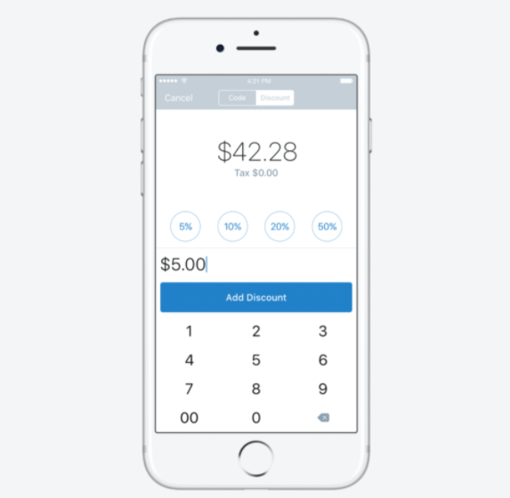 Ecwid's mobile app for managing orders.