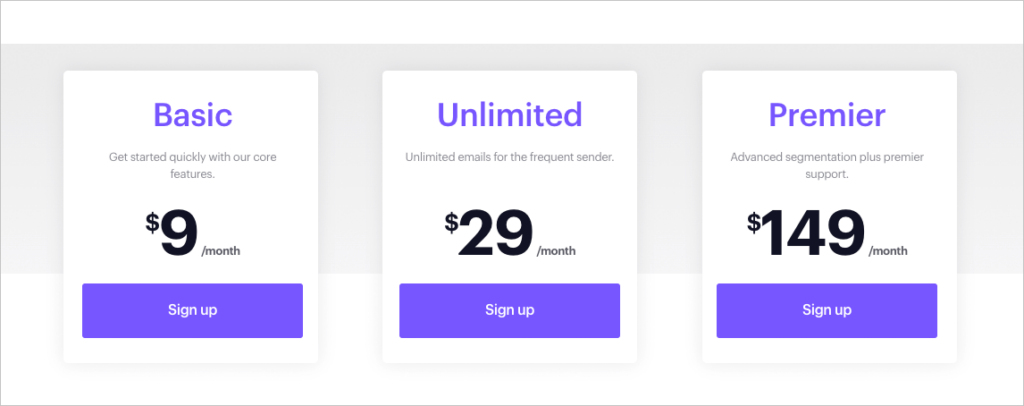 Campaign Monitor pricing