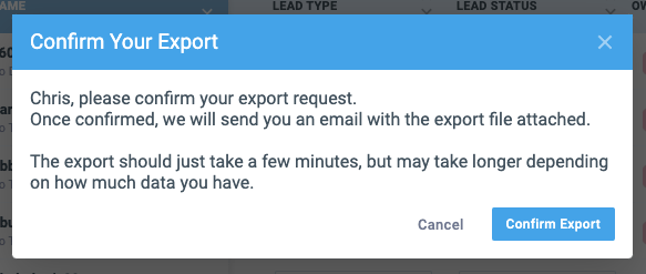 Exporting contacts in Nimble