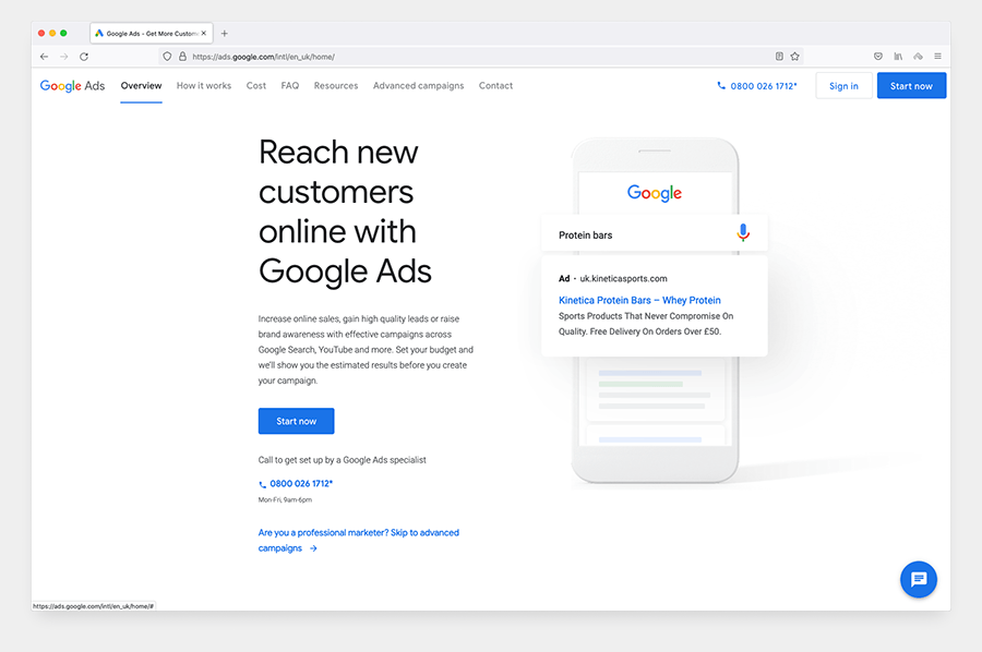 Google's advertising platform, Google Ads
