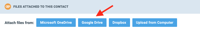 Attaching a Google Drive file to a contact