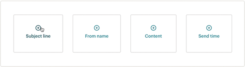 Mailchimp split-testing variables