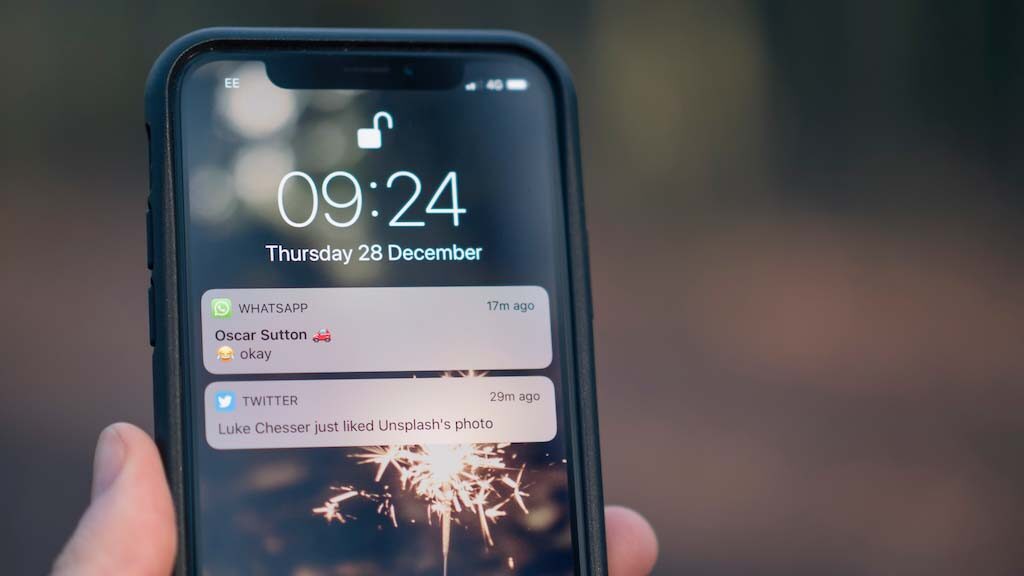 Notifications on a smartphone