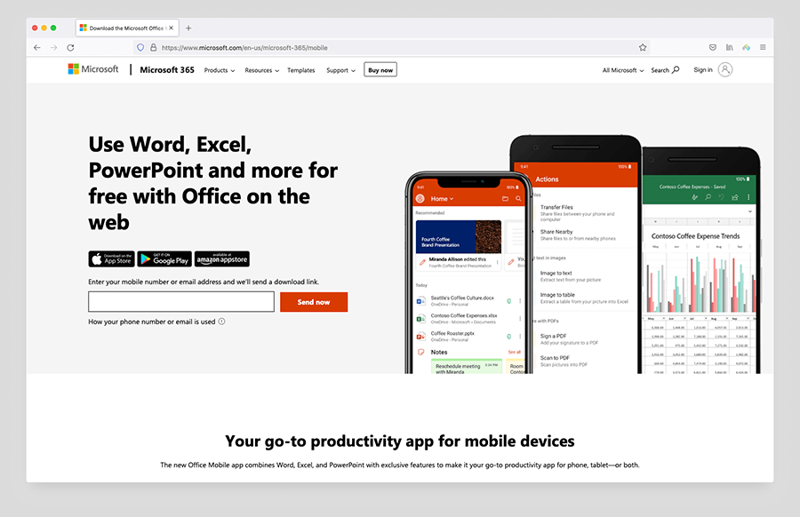 The 'Office Mobile' app