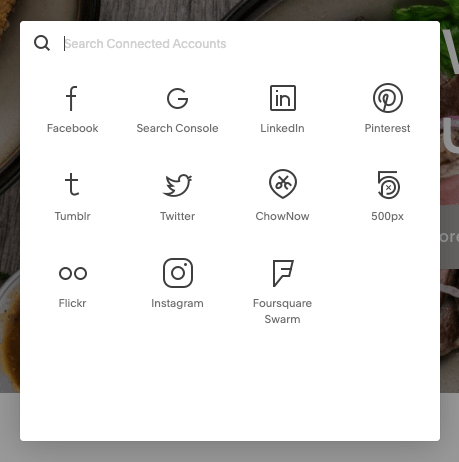 Connecting social accounts