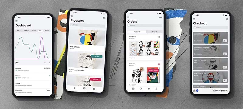 The Big Cartel mobile app on iOS