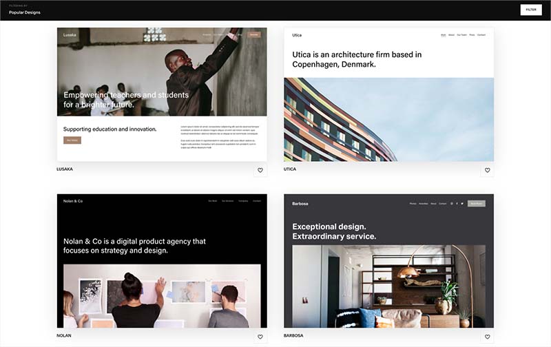 Squarespace templates