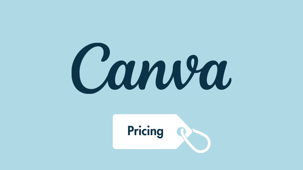 Canva pricing (image of the Canva logo alongside a price tag).