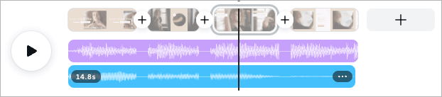 Canva video editing timeline