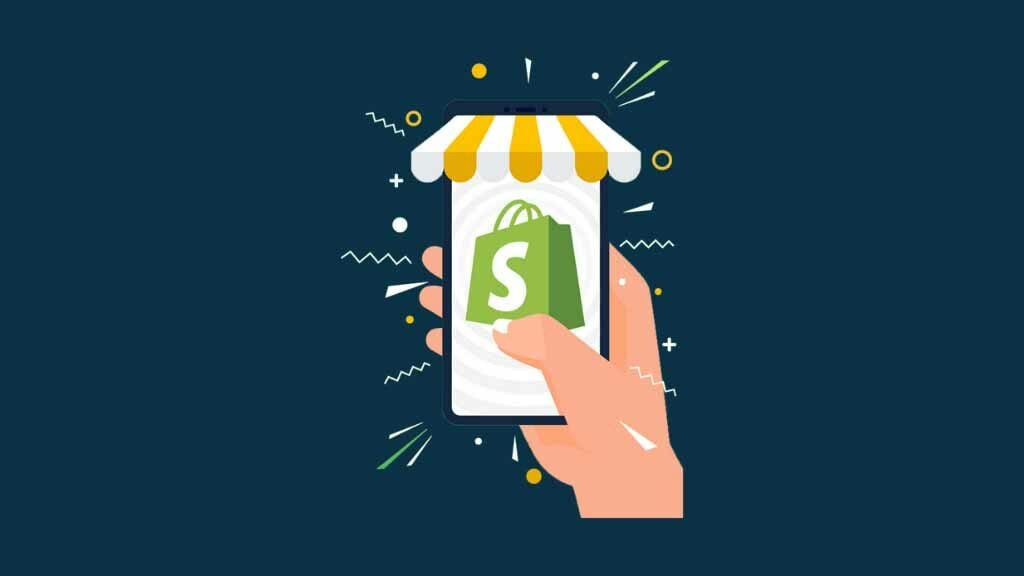 How to Change Your Shopify Store Name (infographic of a Shopify store on a mobile phone).