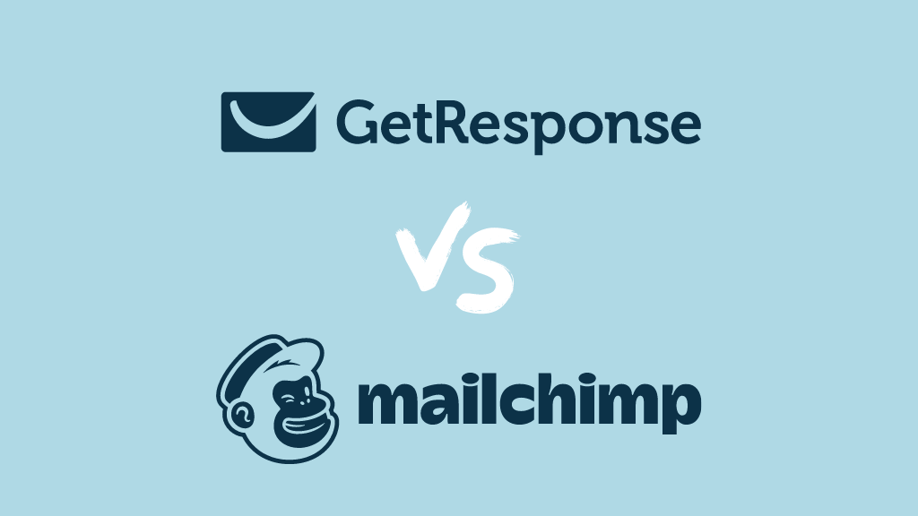 GetResponse vs Mailchimp (the product logos side by side)