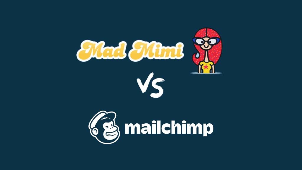 Mad Mimi vs Mailchimp (the two company logos, side by side)