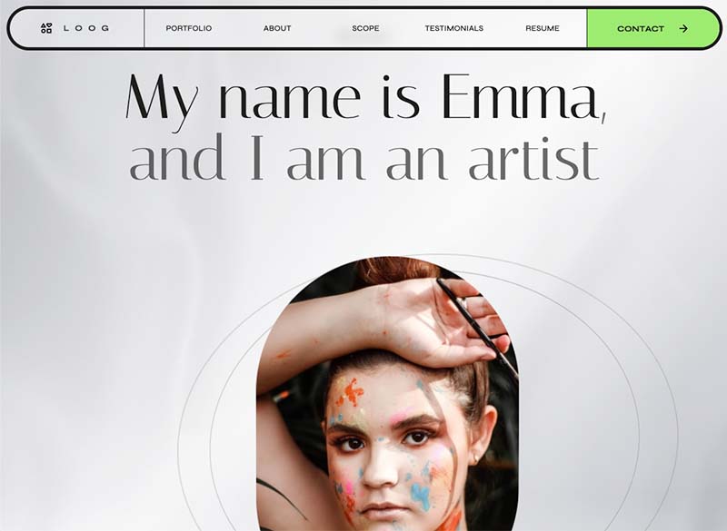 Loog Webflow portfolio template